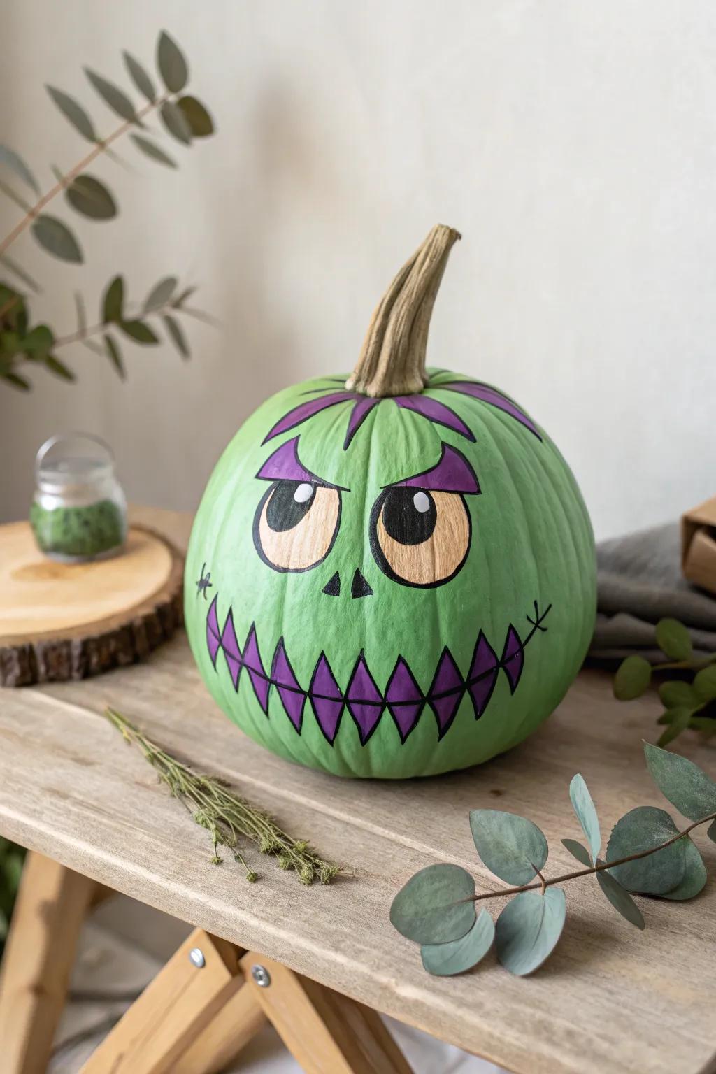 Unleash your inner monster with this bumpy masterpiece! 🎃✨