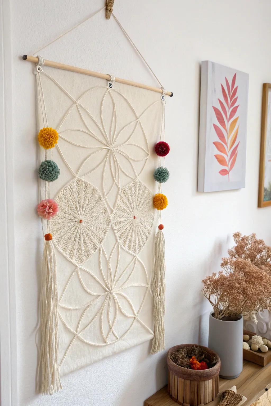 Elevate your surroundings with captivating hot glue wall art—where ease converges with outstanding craftsmanship.