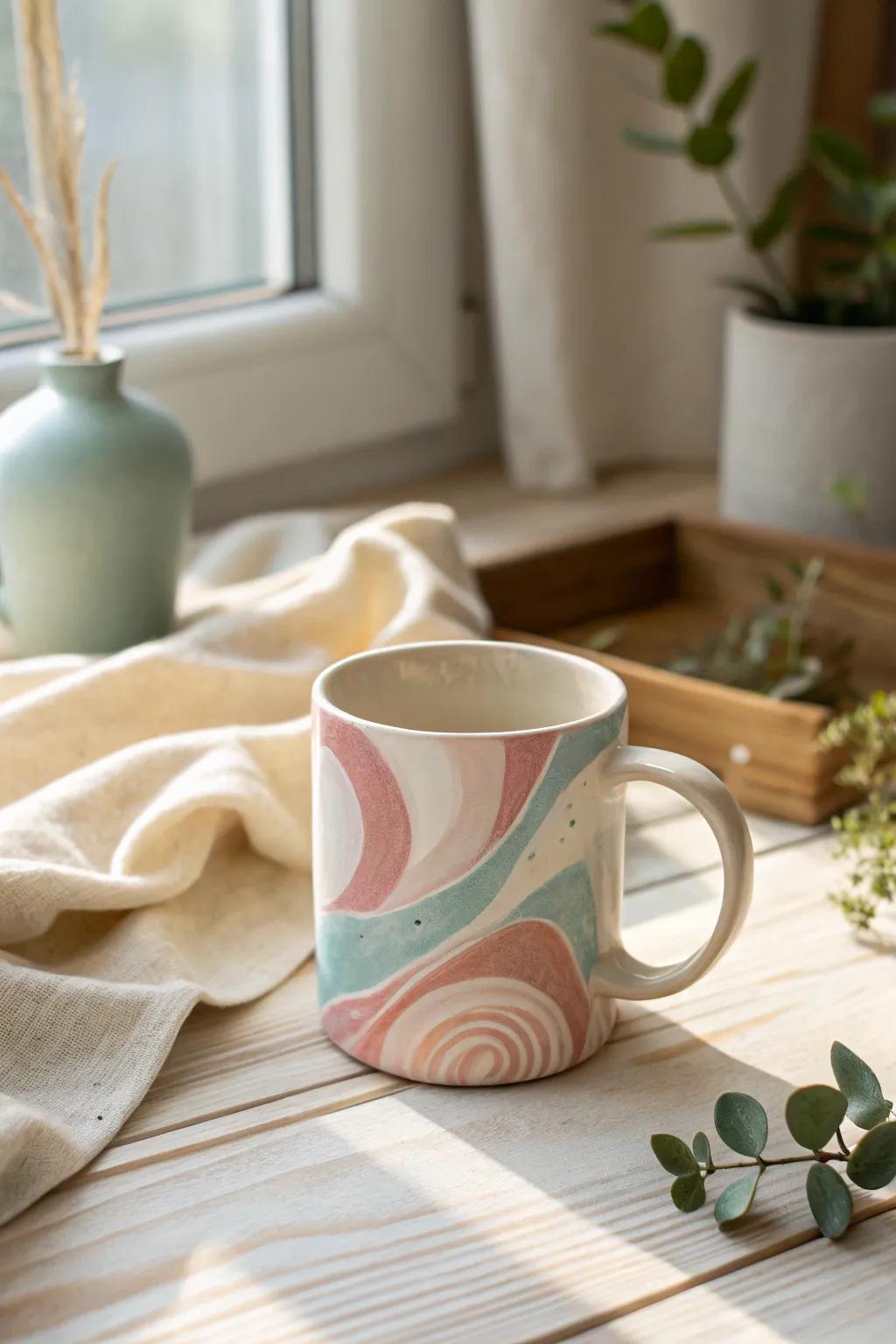 Enhance your morning beverage with a hint of artisan sophistication. ☕✨ #HandcraftedBeauty #ScandiBoho