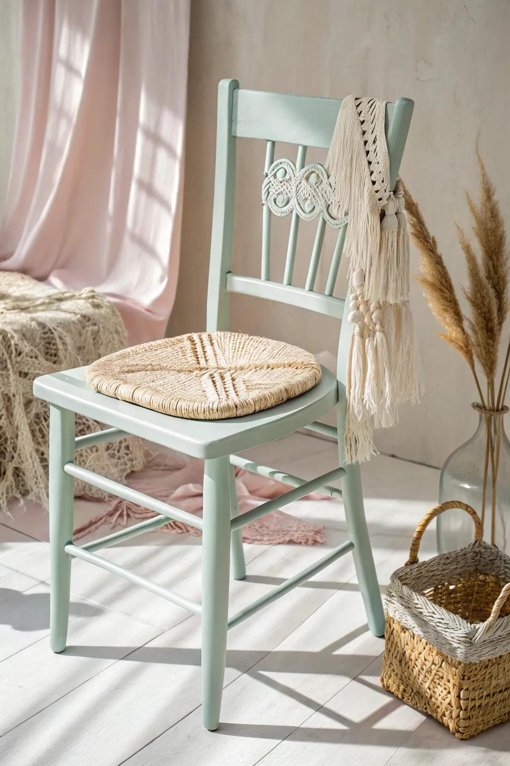 From thrift store finds to chic decor: a boho-inspired seating makeover that infuses charm and sophistication into any room.