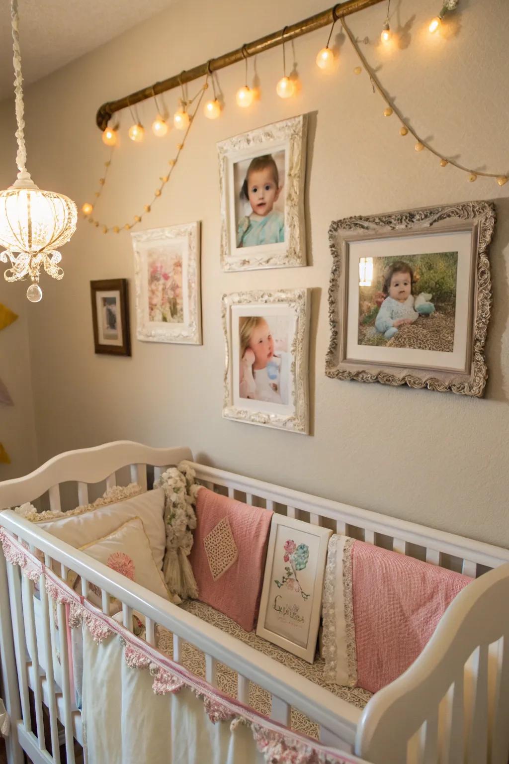 Bygone frames showcasing treasured instances.
