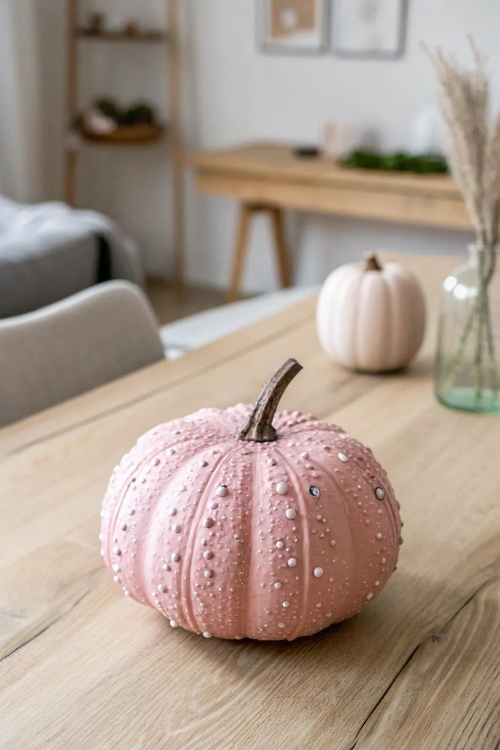 Turn your gourd into a dazzling fall centerpiece with sparkles and gems. Perfect for adding glam to your decor!