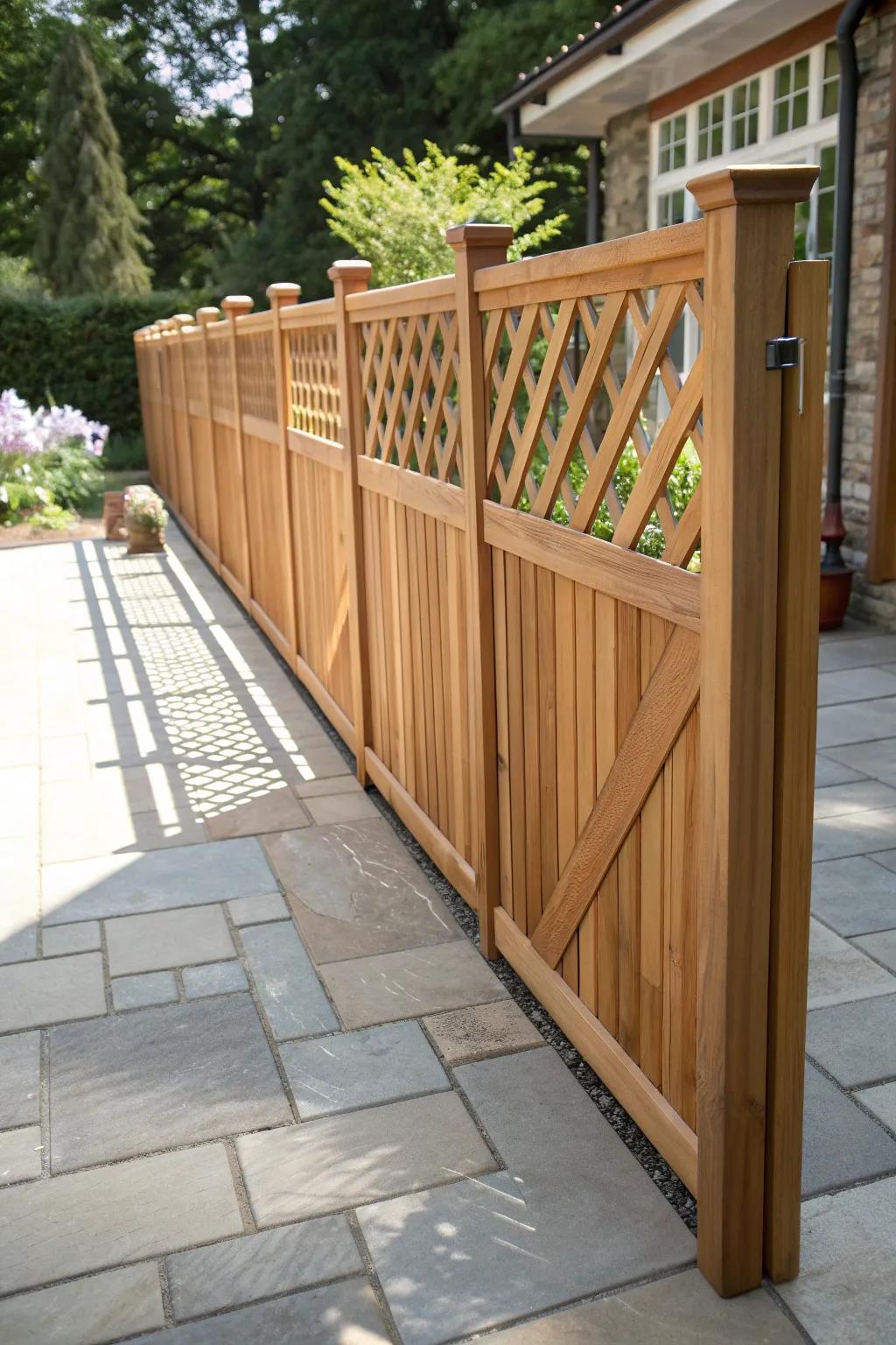 Enhance your deck with a custom-built detachable fence for a stylish and practical dog area.