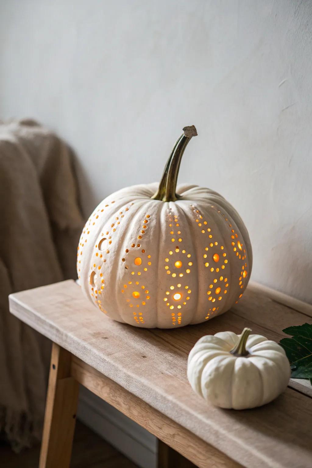 Light up your fall decor with magical gourd art.