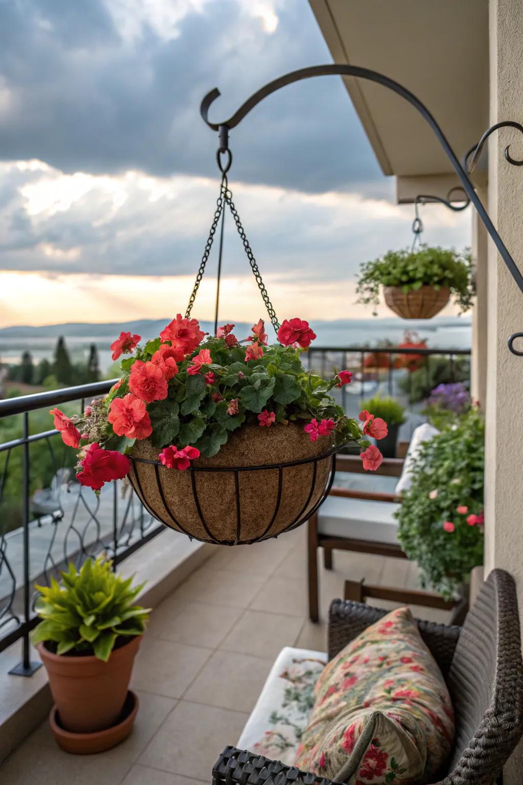 Compact containers bring color to small spaces effortlessly.