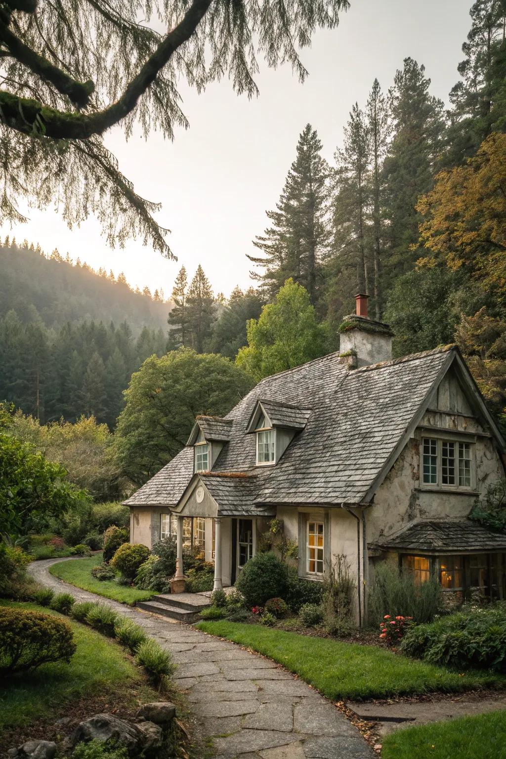 Slate roofs provide timeless beauty and durability.