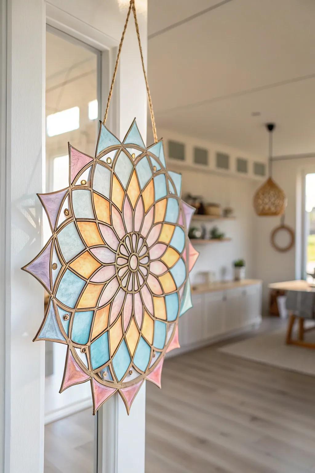 Bring forth a flurry of colour and warmth into your area by means of handmade hot glue prism catchers.