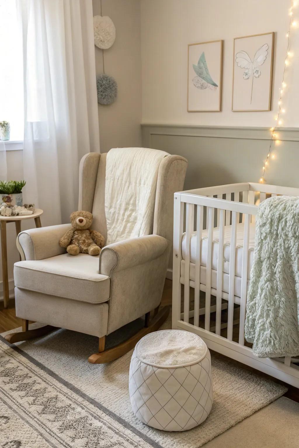 A cozy seating corner designed for meaningful connections.