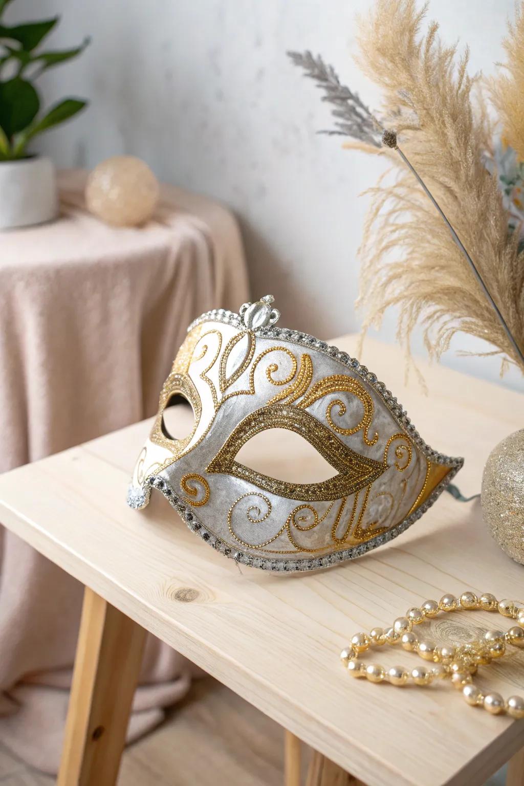 Transform simplicity into Venetian elegance with a hint of metallic brilliance.