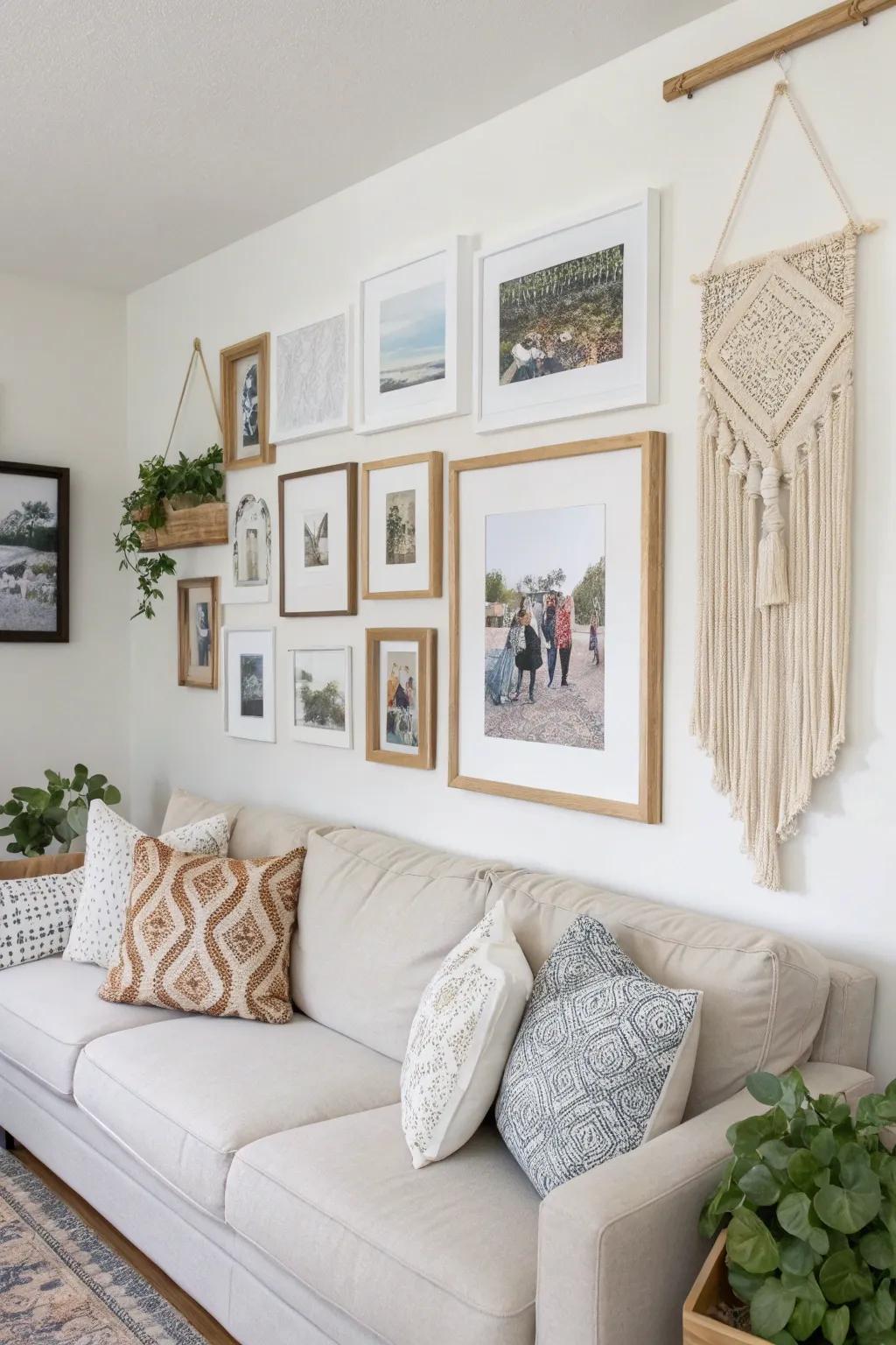 Make a customized display that speaks to your soul with treasured memories and original art.