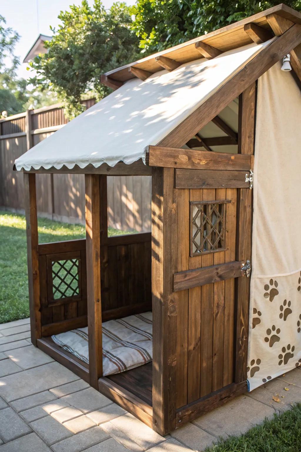Craft the ideal retreat for your beloved companion with a stylish DIY dog area shelter.