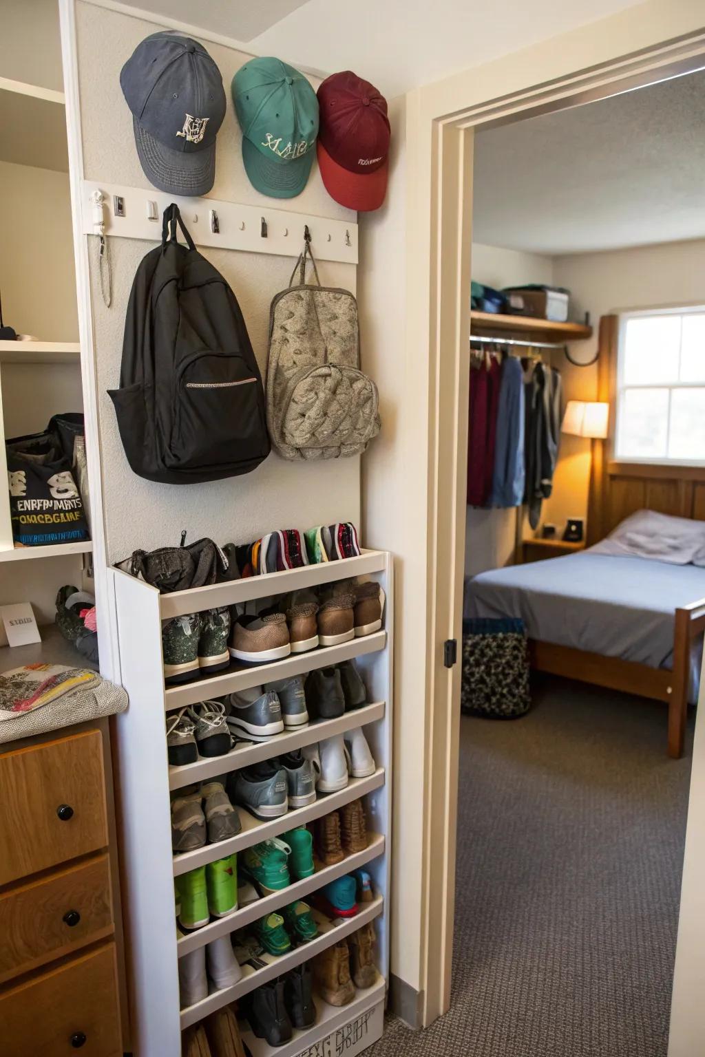 Get the most out of door space with these storage solutions.