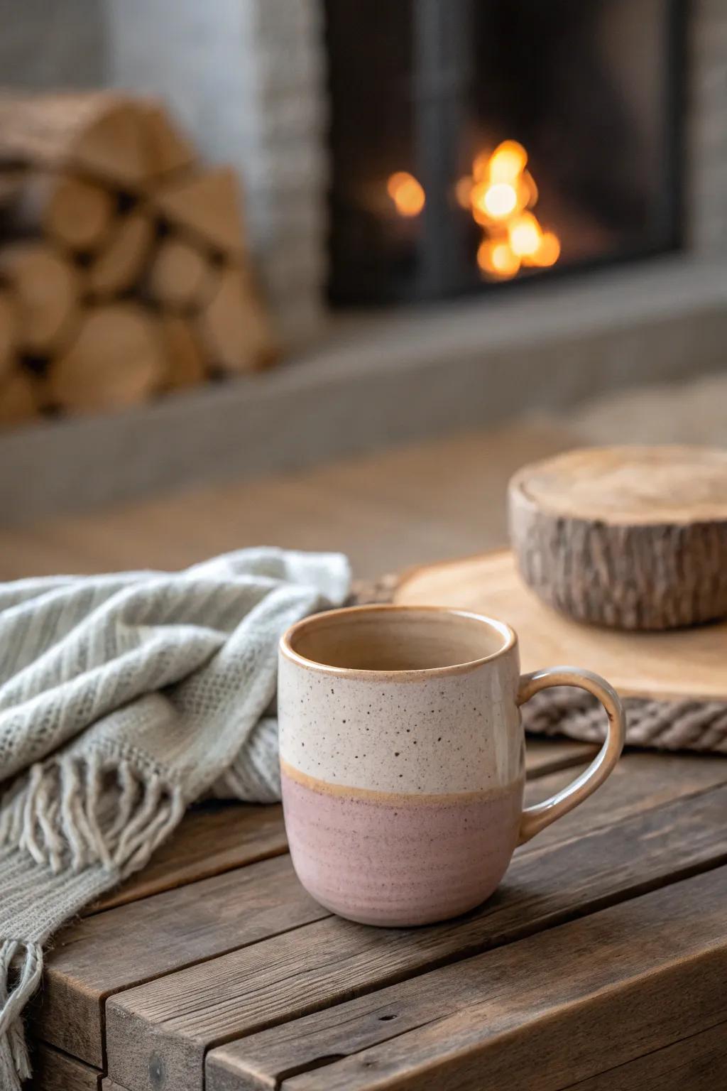 Embrace comforting moments with uniquely made charm. ☕✨