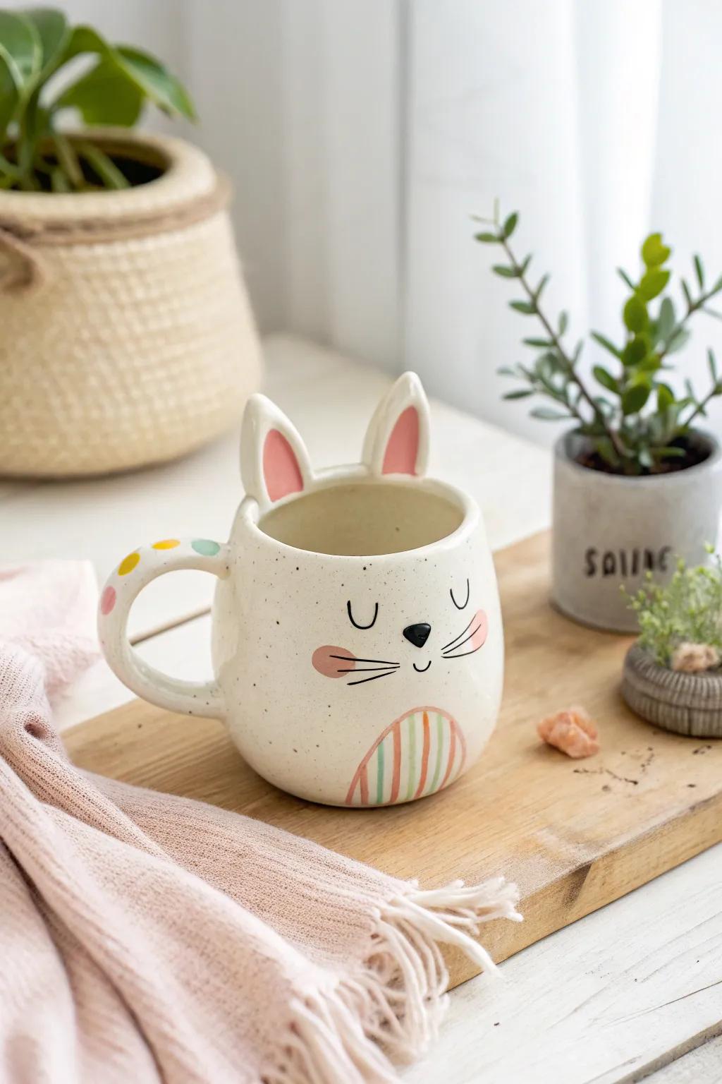 Drink with a smile: Discover the playful elegance of handcrafted animal mugs.