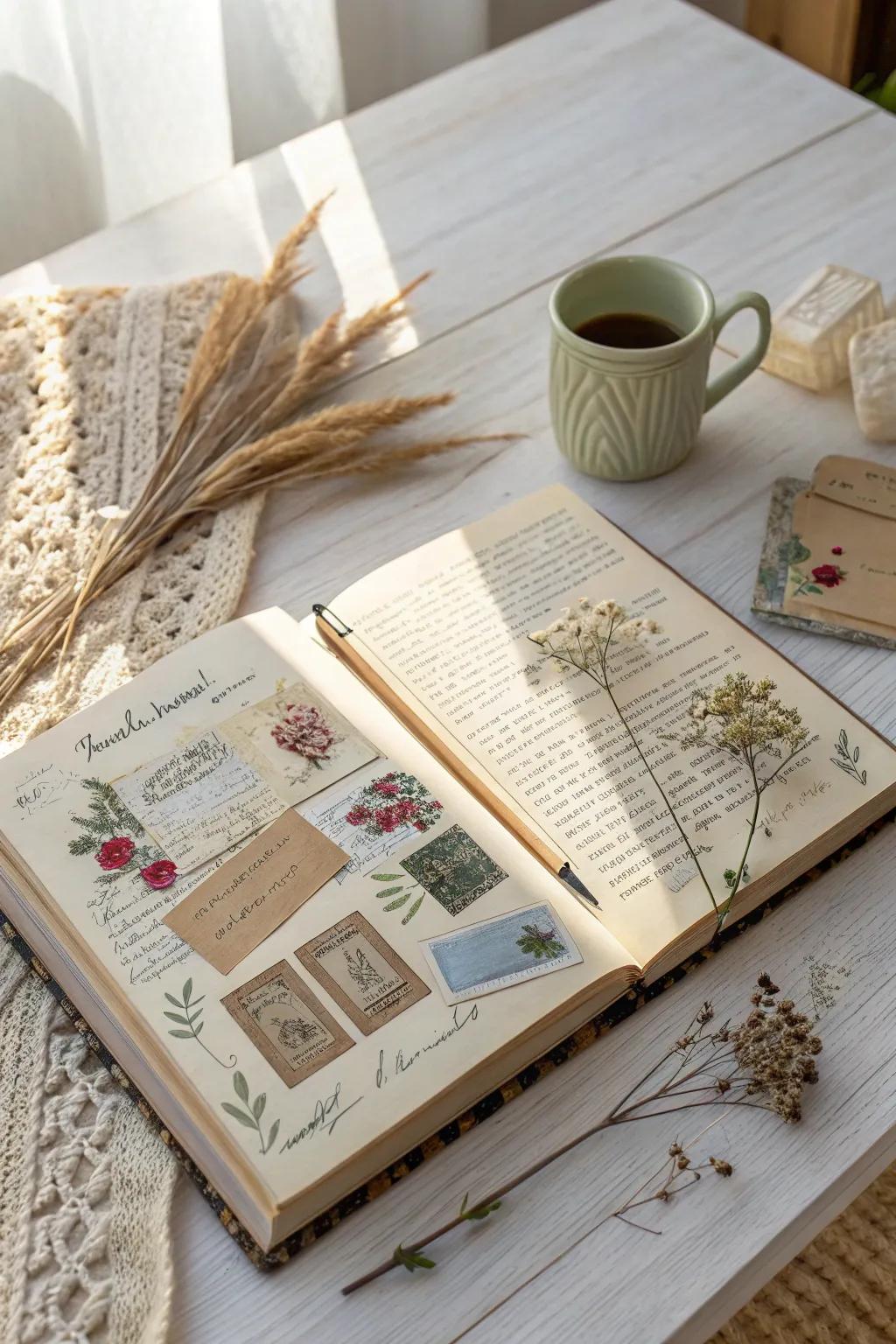 Unleash your inventiveness: Recount your narrative through the skill of scrapbook creation.
