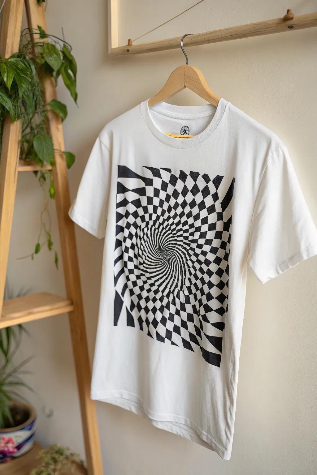 Intrigue in simplicity: Discover the art of visual tricks in fashion.