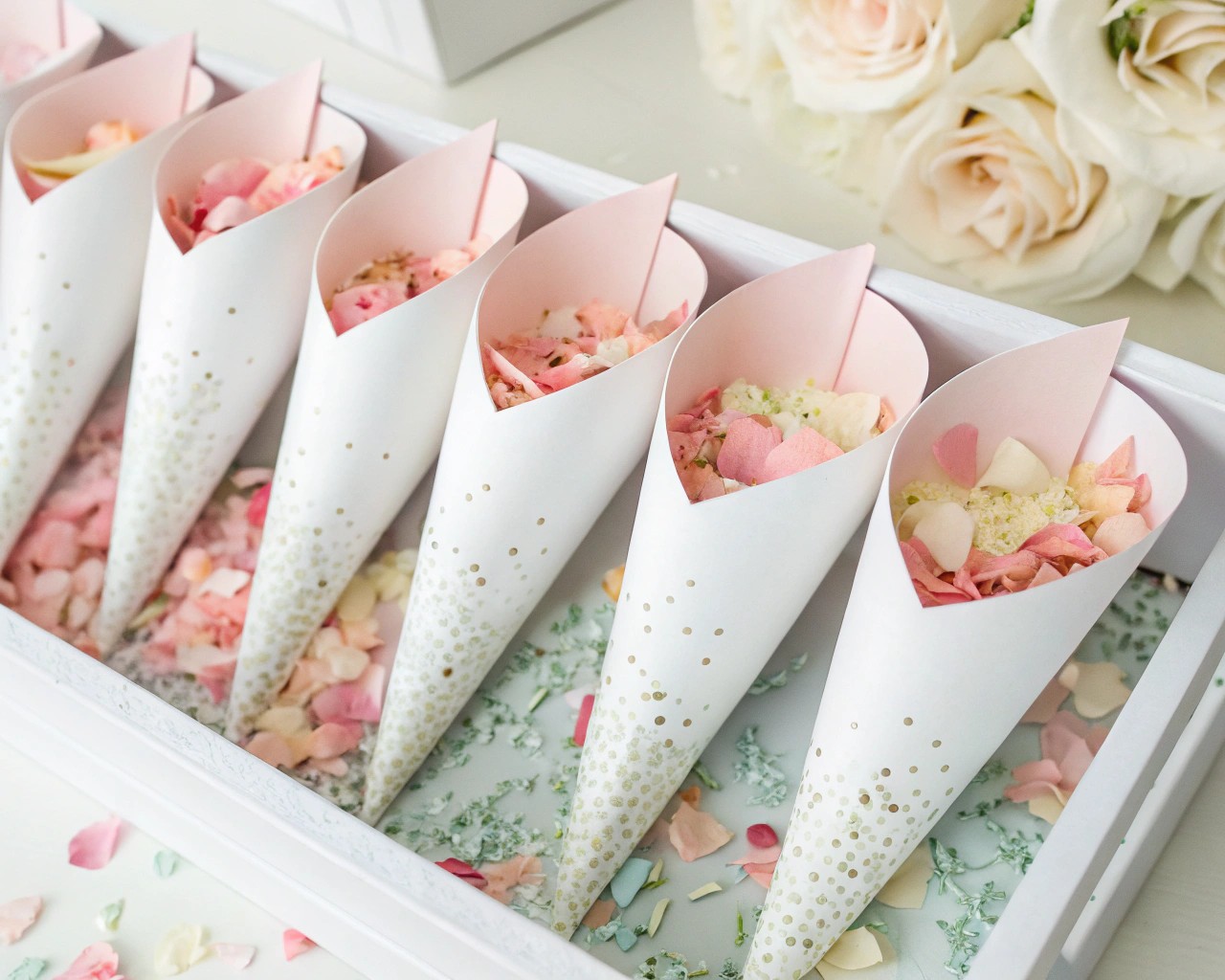 Assembly involves precise folding and secure adhesion for durable paper cones.