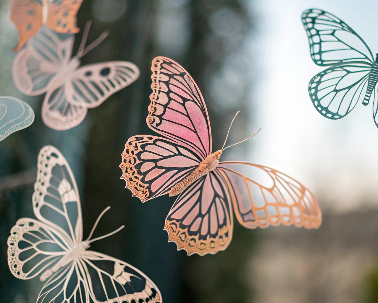 Explore a range of butterfly wing shapes to create unique and visually captivating designs.